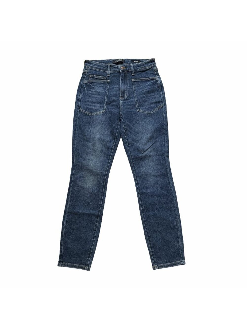 Judy Blue "Deep Thoughts" Patch Pockets Classic Relaxed Jeans 9/29 (JB88687 DK)